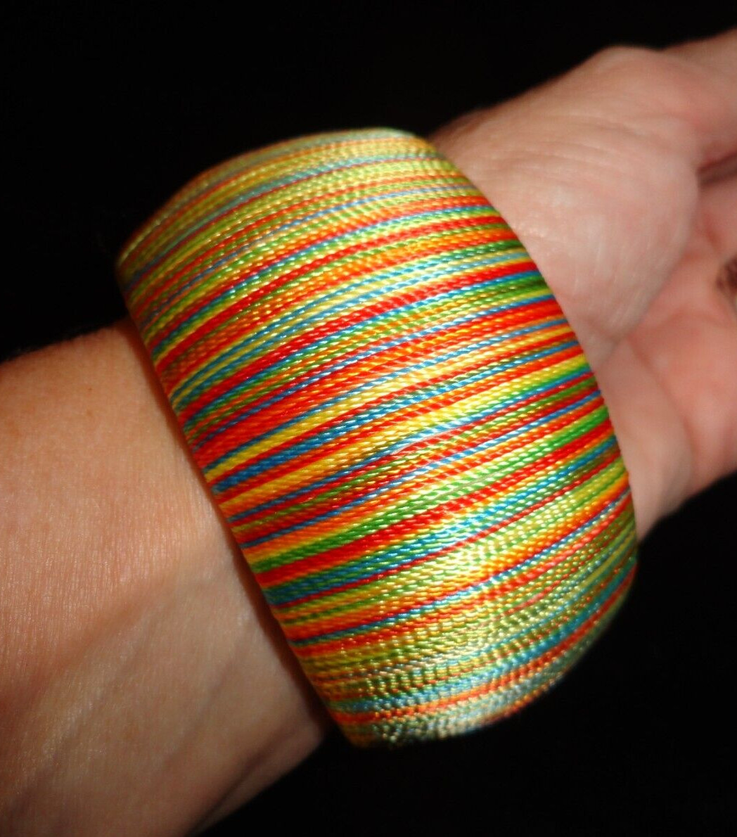 Striped Multi-color Bracelet 1 5/8″ wide
