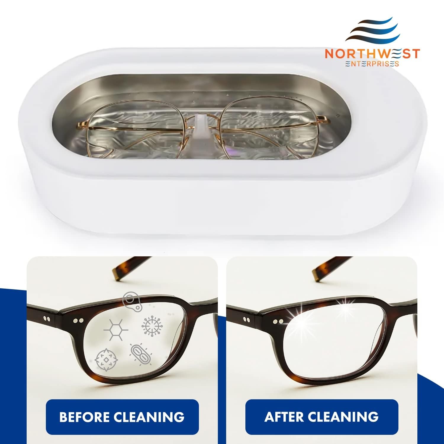 Ultrasonic Eyeglass Cleaner Solution | Highly Concentrated, Streak Free
