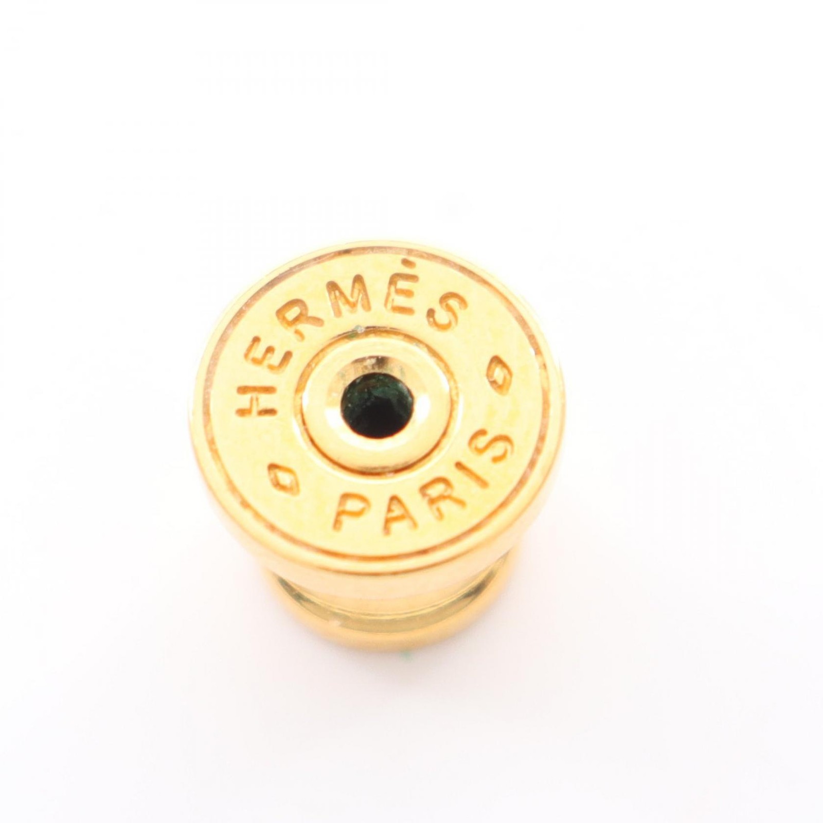 HERMES MINI POP H Pierced earrings Gold Plated Pink Used Women