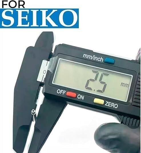 20mm 22mm FAT Spring Bar 2.5mm 6105 6309 7002 SKX007 Seiko Diver 1.2mm Tips Pair
