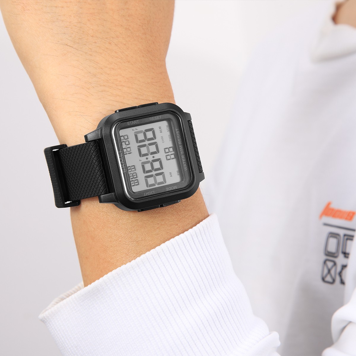 Waterproof Digital Sports Watch Military Tactical LED Backlight Wristwatch Men