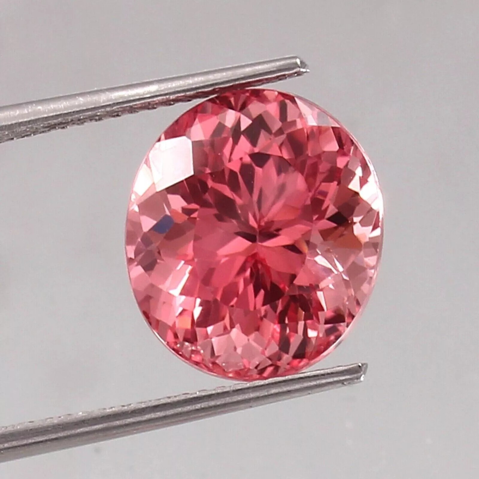 Padparadscha Sapphire Oval Cut 12-13 Ct Natural Ceylon Certified Loose Gemstone