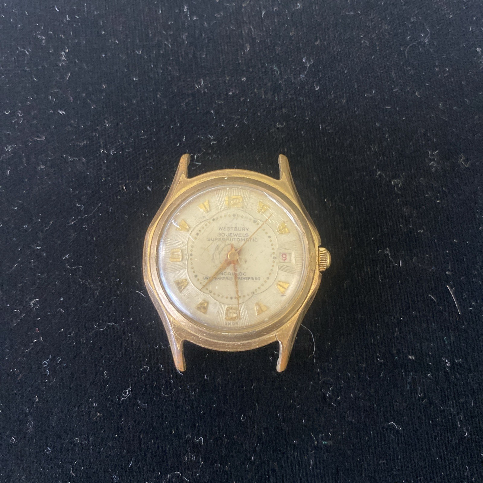 Westbury 20 Jewels Super Automatic Goldtone Watch Not Working As Is