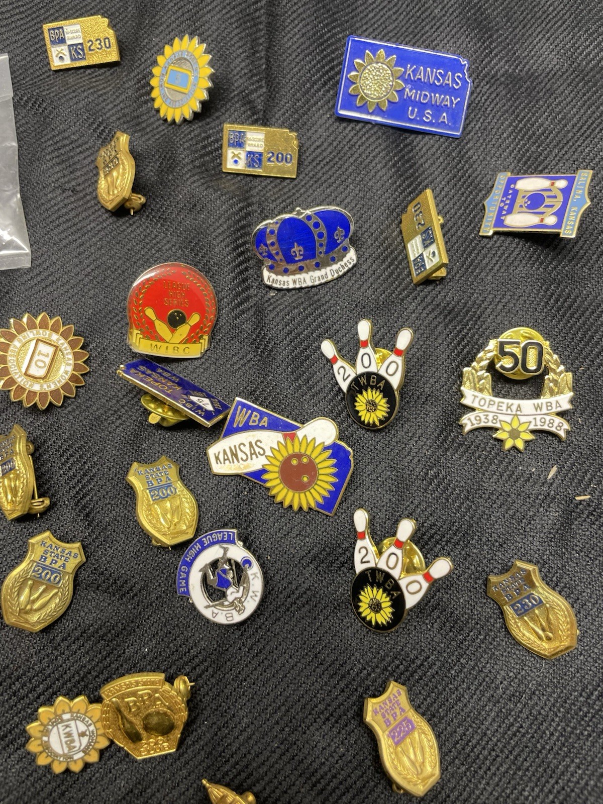 Lot Of 30+ Bowling Theme Award Pins See Pictures Details/wear