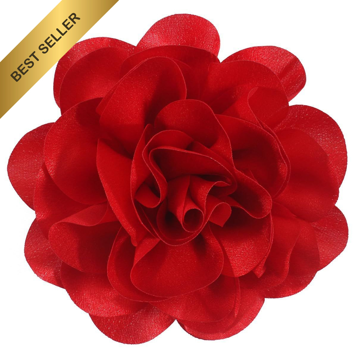 6.3 Inches Red Rose Hair Clip Large Flower Brooch Pin Lapel Pins Women