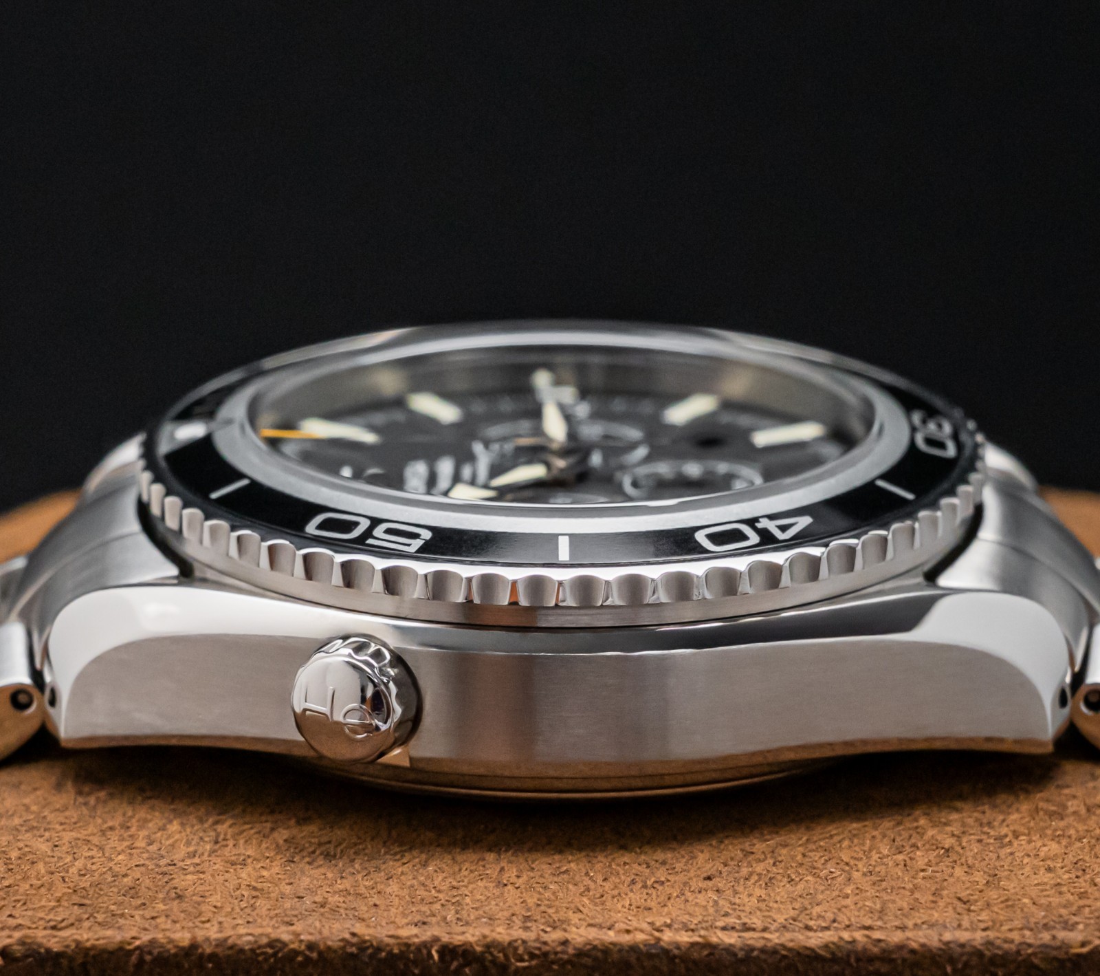 Omega Seamaster Planet Ocean Chronograph 45.5 mm Black Dial 600M Bracelet 2210.5