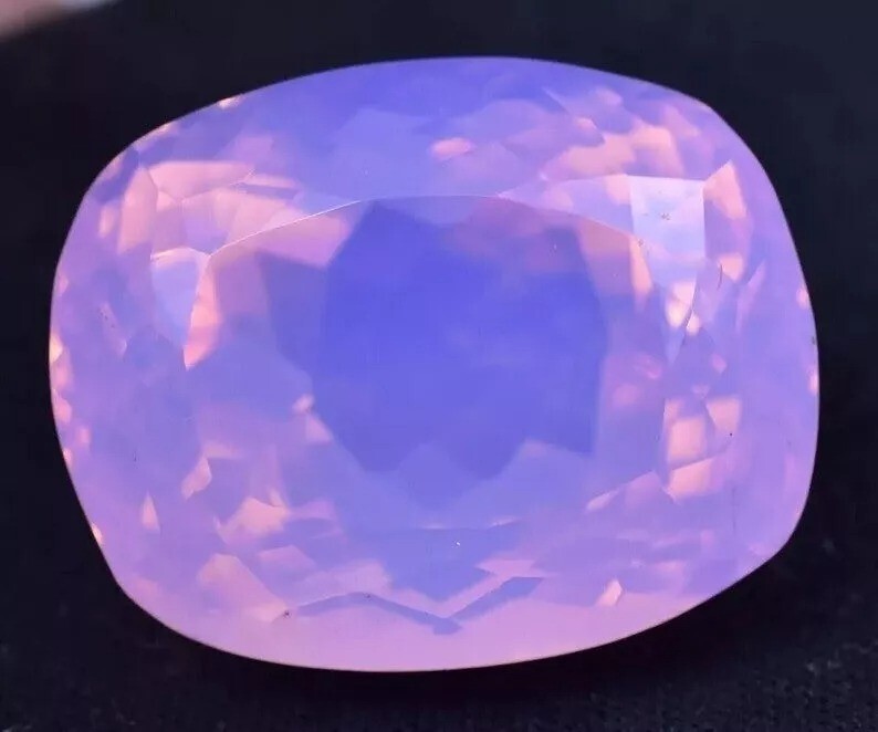 Welo Australian Pink Opal Cushion Cut 73-75 Ct Loose EGL Certified VVS Gemstone