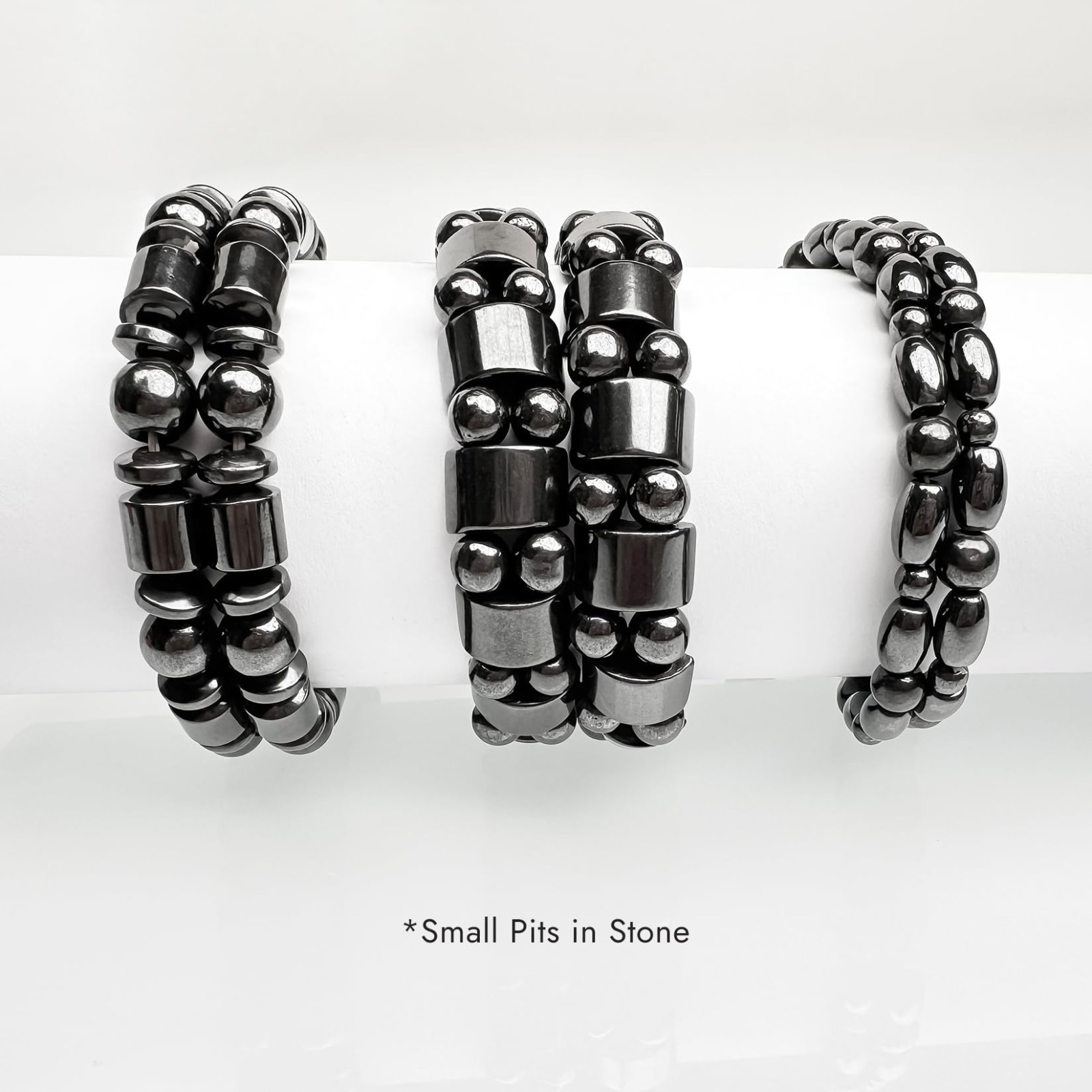 Hematite Magnetic Therapy Bracelets & Anklets Set – Health Benefits, 4 Pcs