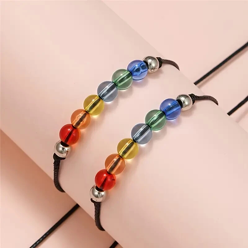 Pride Rainbow Bead Bracelet – Show Your Support