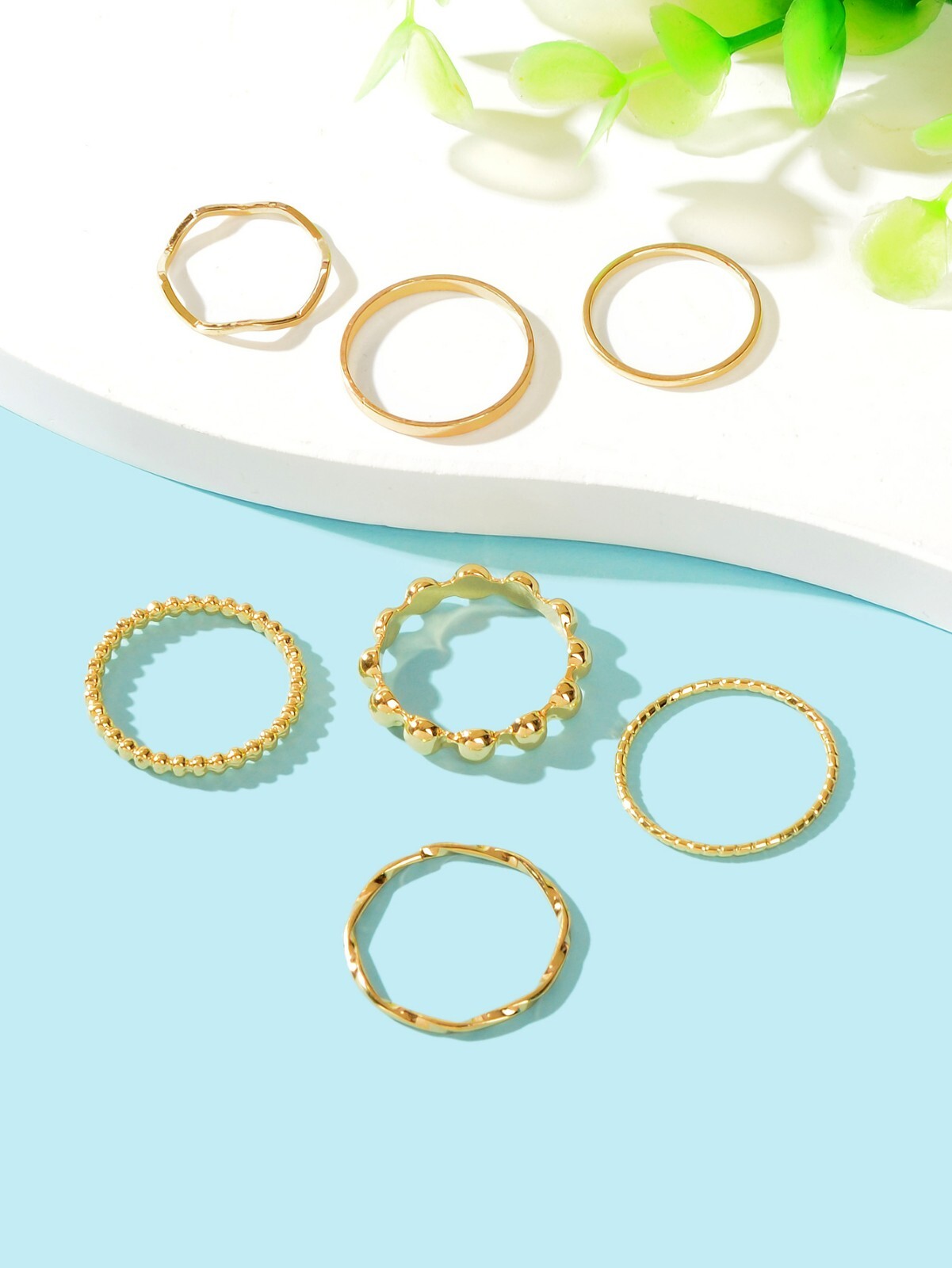 7pcs Assorted Rings Set Variety Pack Diverse Selection Combo Every Occasion Mood