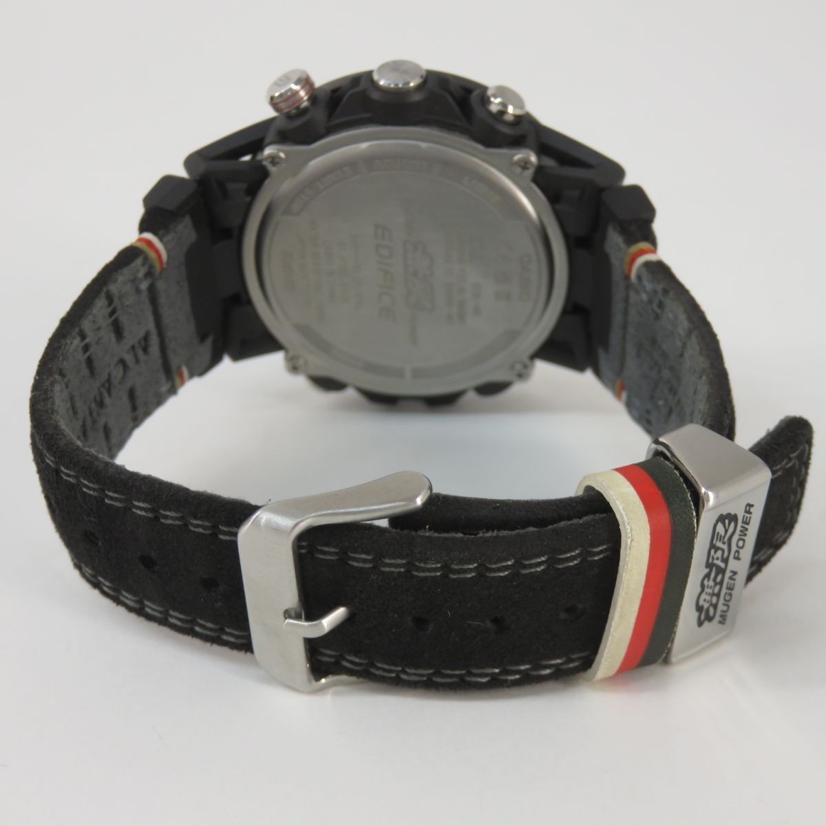 Casio Edifice ECB-40MU-1AJR Mugen Edition Alcantara Belt Quartz Watch #0001