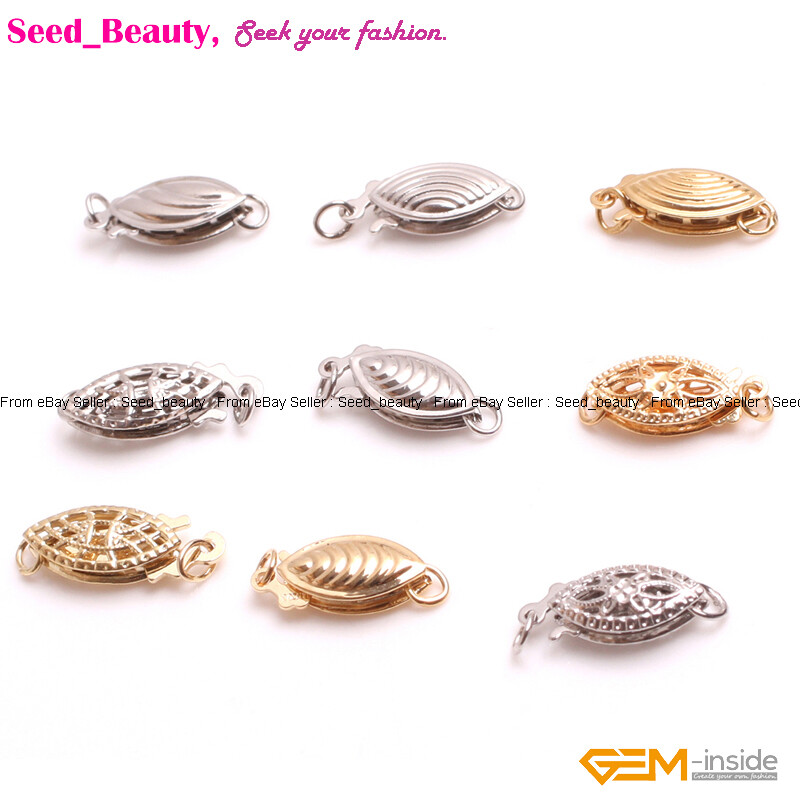 14K Gold Filled Pearl Fish Clasps for Bracelet Jewelry Making Clasps Closures