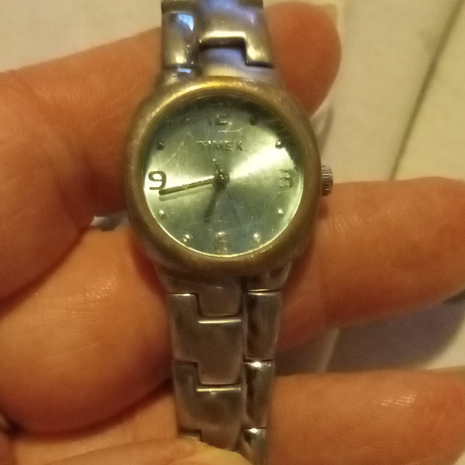 Timex Women’s Analog Quartz Two-Tone Metal Bracelet Watch Silver Dial 30m