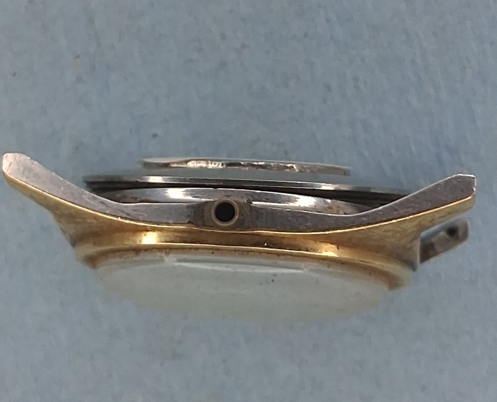 Lot W676 Mens Jacques Prevard 14kt Gold/Steel Auto Movement Vintage Watch Parts