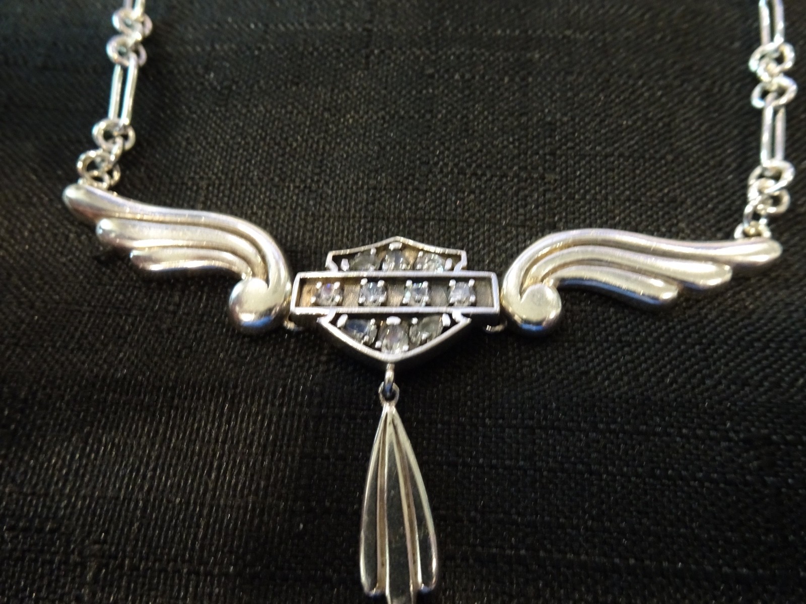 # 785-STERLING SILVER ANGEL WING PENDANT ON STERLING NECKLACE-925–18 INCH-