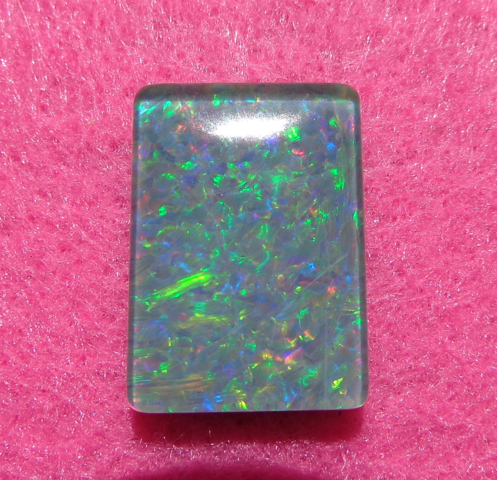 Spencer Idaho Opal Triplet 12X18 mm with Beaming Red & Green Flecks of Fire