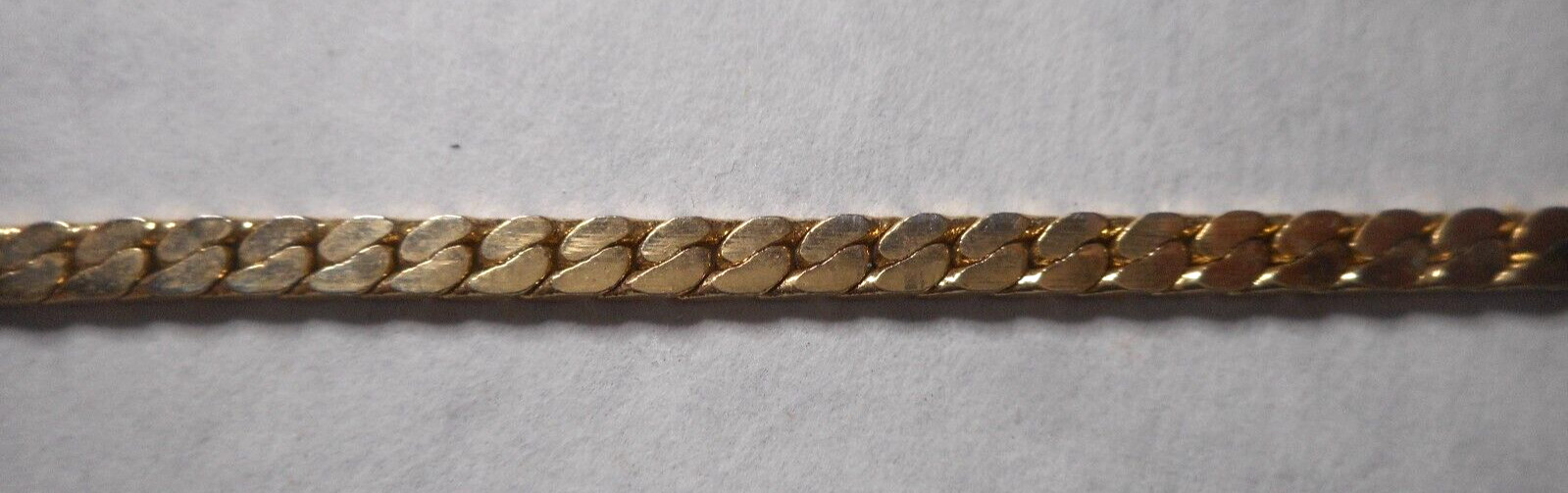 Gold Overlay Unisex Miami Cuban Curb Link 6 1/2-7 Inch Length Costume Basic