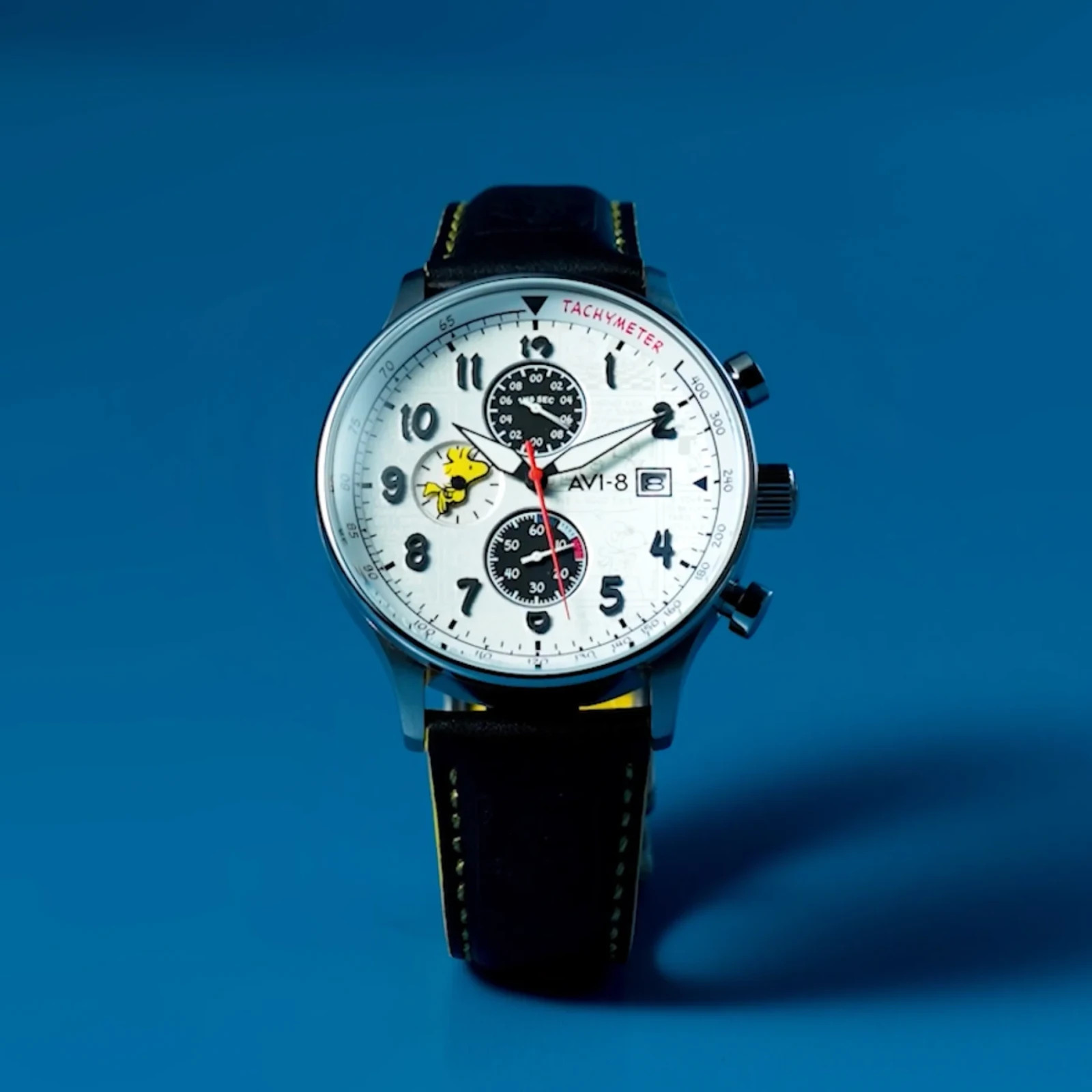 AVI-8 P-51 Hawker Hurricane Peanuts Snoopy Woodstock White Chronograph /250