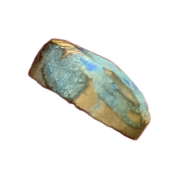 Australia Boulder Opal Unknown Field R2093 Specimen 10 Carat Blue Multi Sided