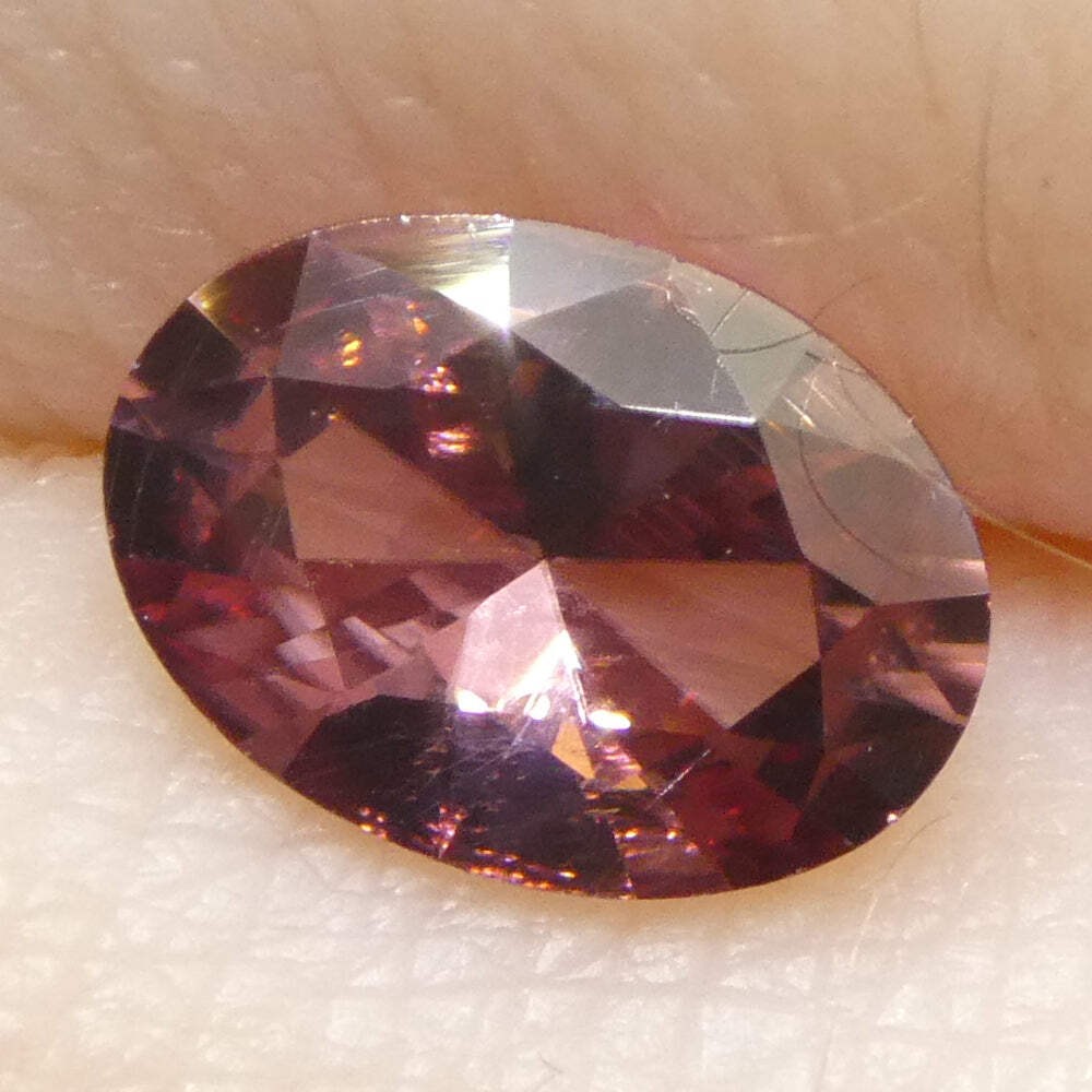0.95ct Natural Earth Mined Oval Master Brilliant Cut Pink Zircon from Sri Lanka