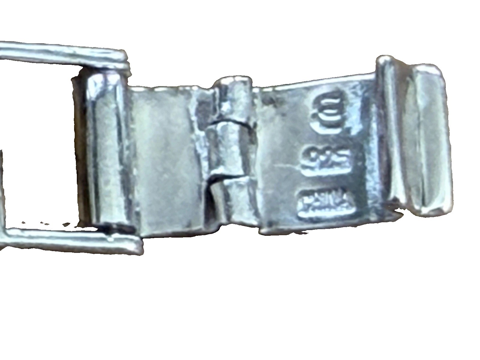Vtg 925 Sterling Silver Faceted Sodalite Link Panel Bracelet – LOVELY!