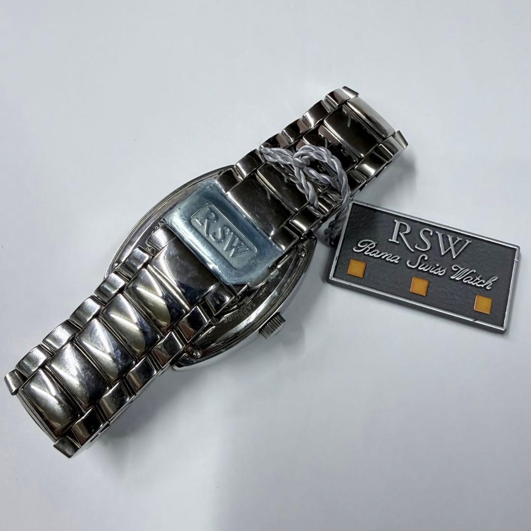 RSW Rama Sumo Automatic Watch Black Silver Steel From Japan