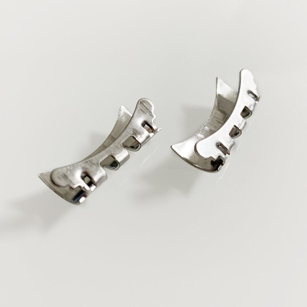 2 Piece Curved End Links for Datejust Jubilee Bracelet Watch Band 17/19/20/21mm