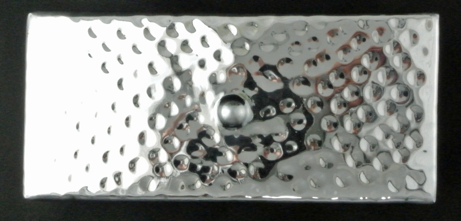 Hammered Stainless Steel Multi Use Keepsake Box With Lid 6 3/4″ L x 3 1/8″ W