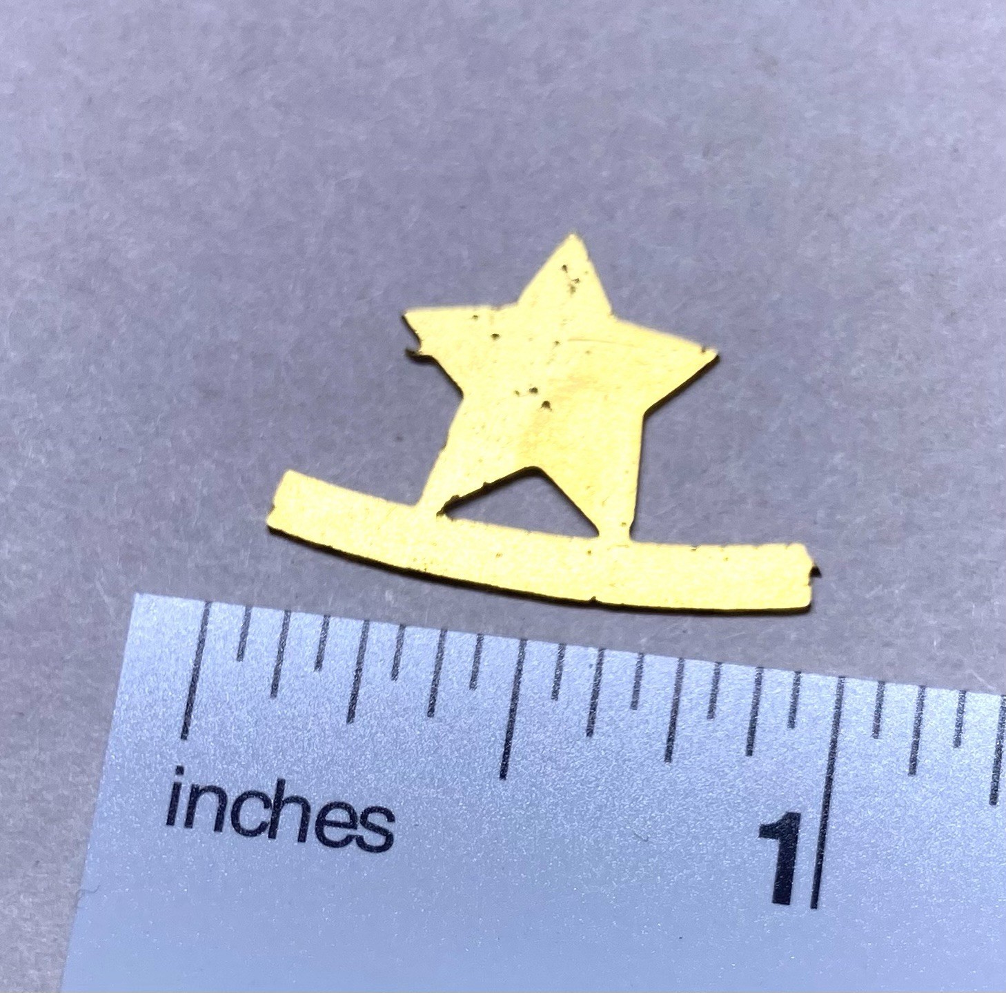 32 pcs. Raw Brass Stamping Finding-Bethlehem Star shape