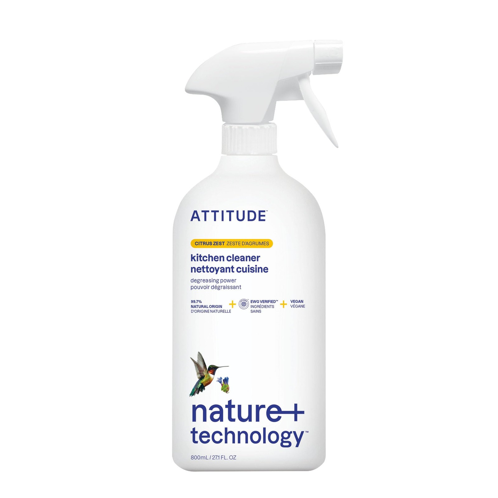 ATTITUDE Kitchen Cleaner Spray, EWG Verified, 27.1 Fl Oz (Pack of 1)