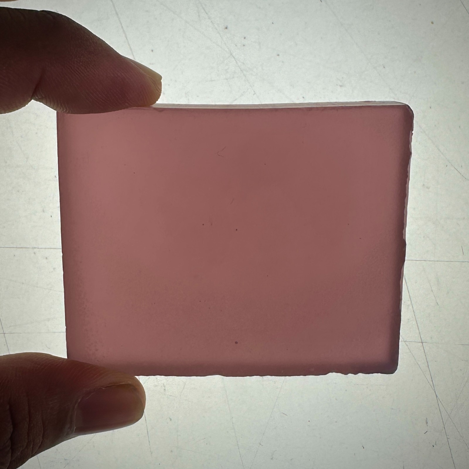 140 G Pink YAG CERAMIC ( Yttrium Aluminum Garnet ) ROUGH LAB CREATED