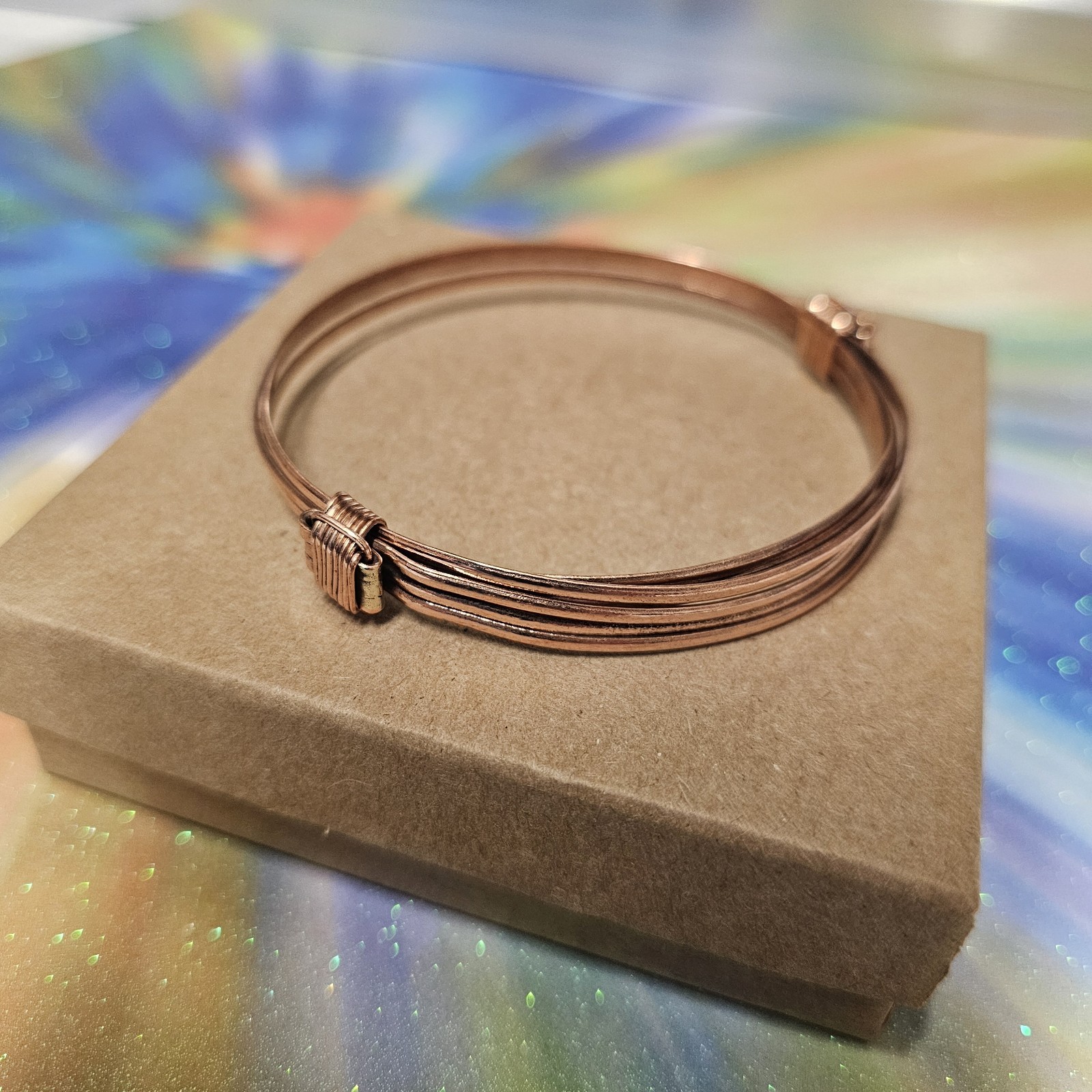 African- Elephant Hair Style Bracelet- Copper- Handmade Kenya- New