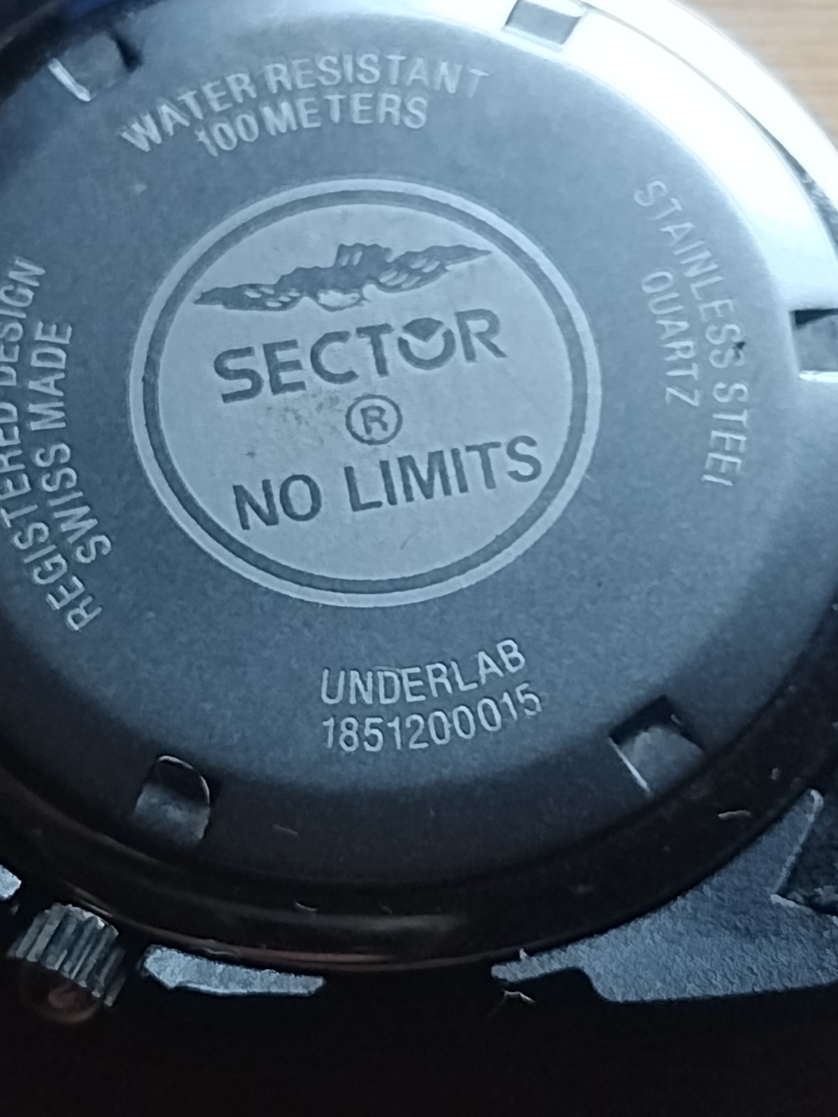 NEW VINTAGE! Sector UNDERLAB 1851200015 watch chronograph LEATHER 100M WARRANTY