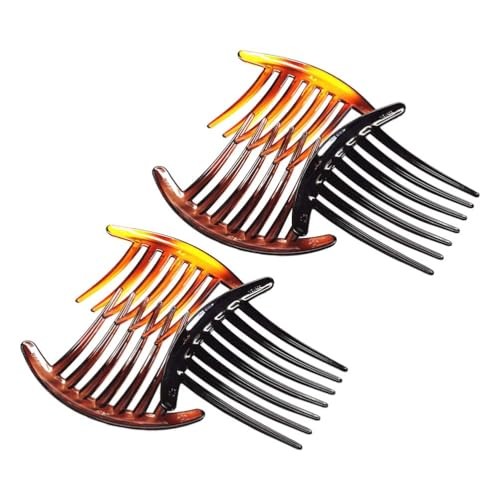 7 Tooth French Twist Comb, 3PCS Plastic Hair Clip, Hair Side Combs, Hair