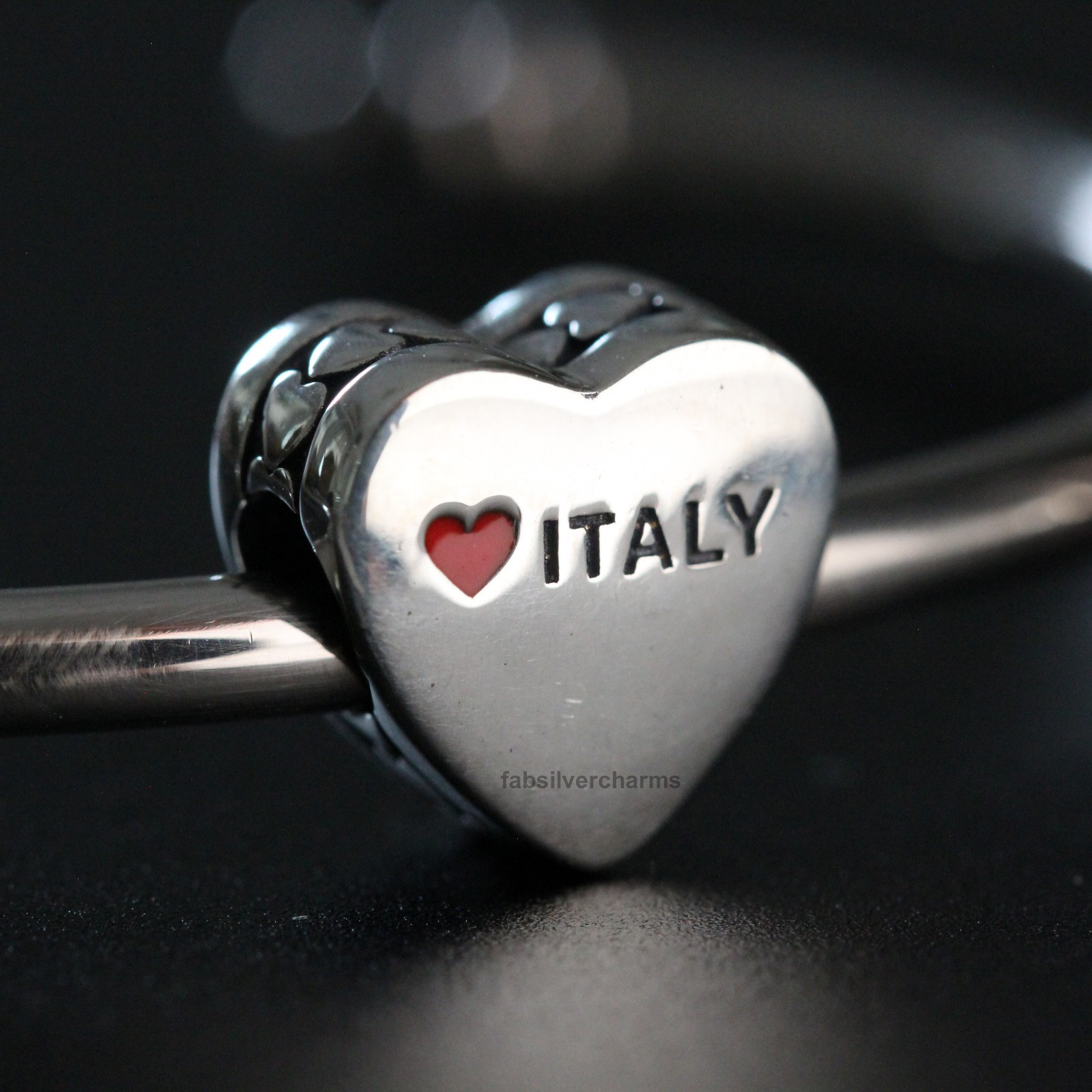 Authentic Pandora Italy Flag Heat 🇮🇹 Charm + BOX