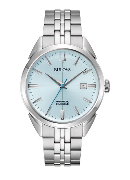 Bulova – Sutton, Blue Dial Stainless Automatic Men’s Watch 96B423