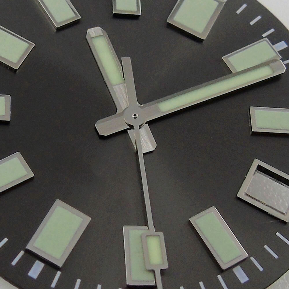 Super Lume 29mm Watch Dial+Solid Japan C3 Lume Hands Fit For NH35 Movement Date
