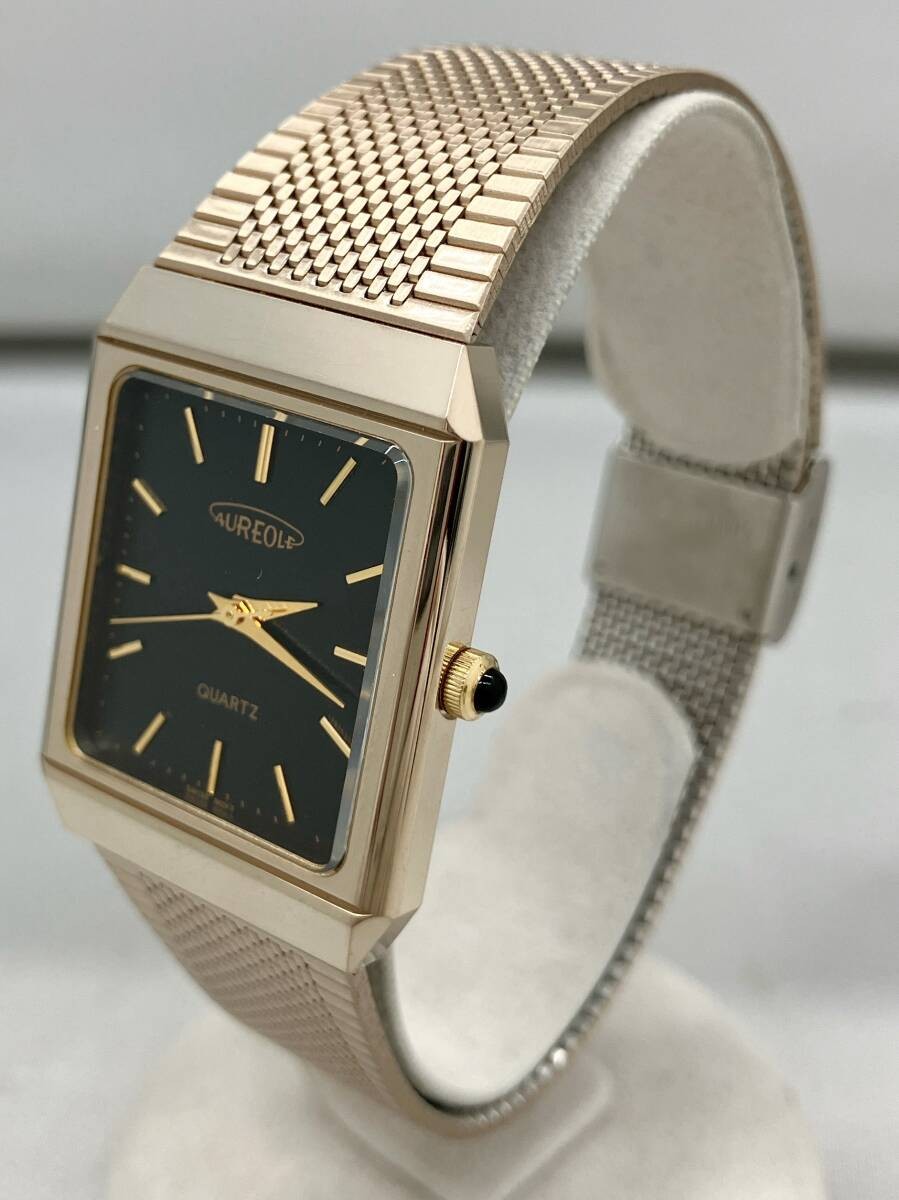 AUREOLE SW H249 Quartz Wristwatch Timepiece Used Elegant Dial Vintage