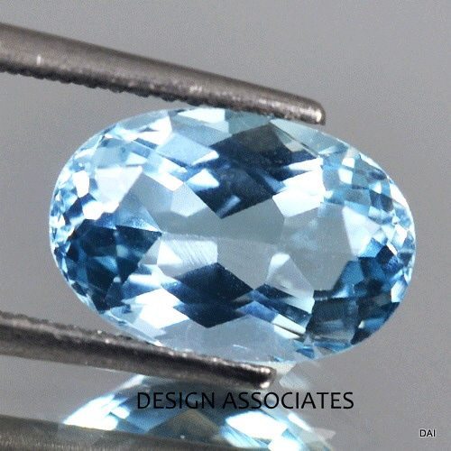 AQUAMARINE 10X8 MM OVAL CUT OUTSTANDING BLUE COLOR EARTH MINED AND TREATED