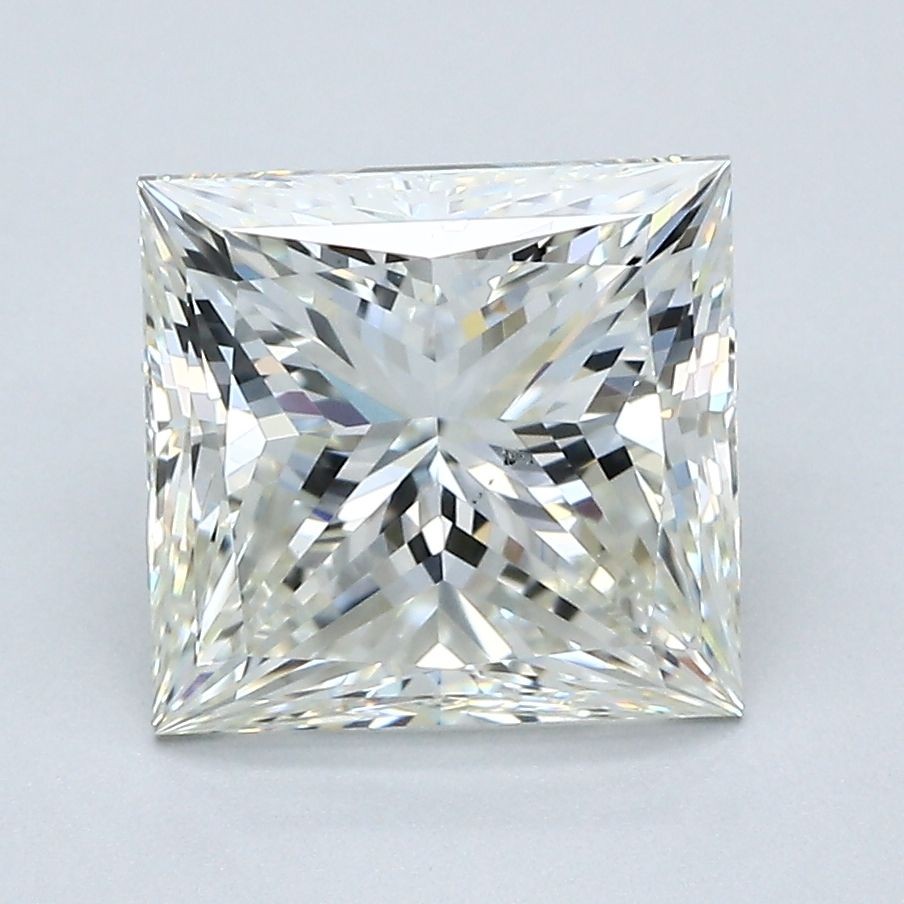 3.10 CT Cert. AGI Princess Cut Natural Mined Diamond Loose I color VS2 clarity
