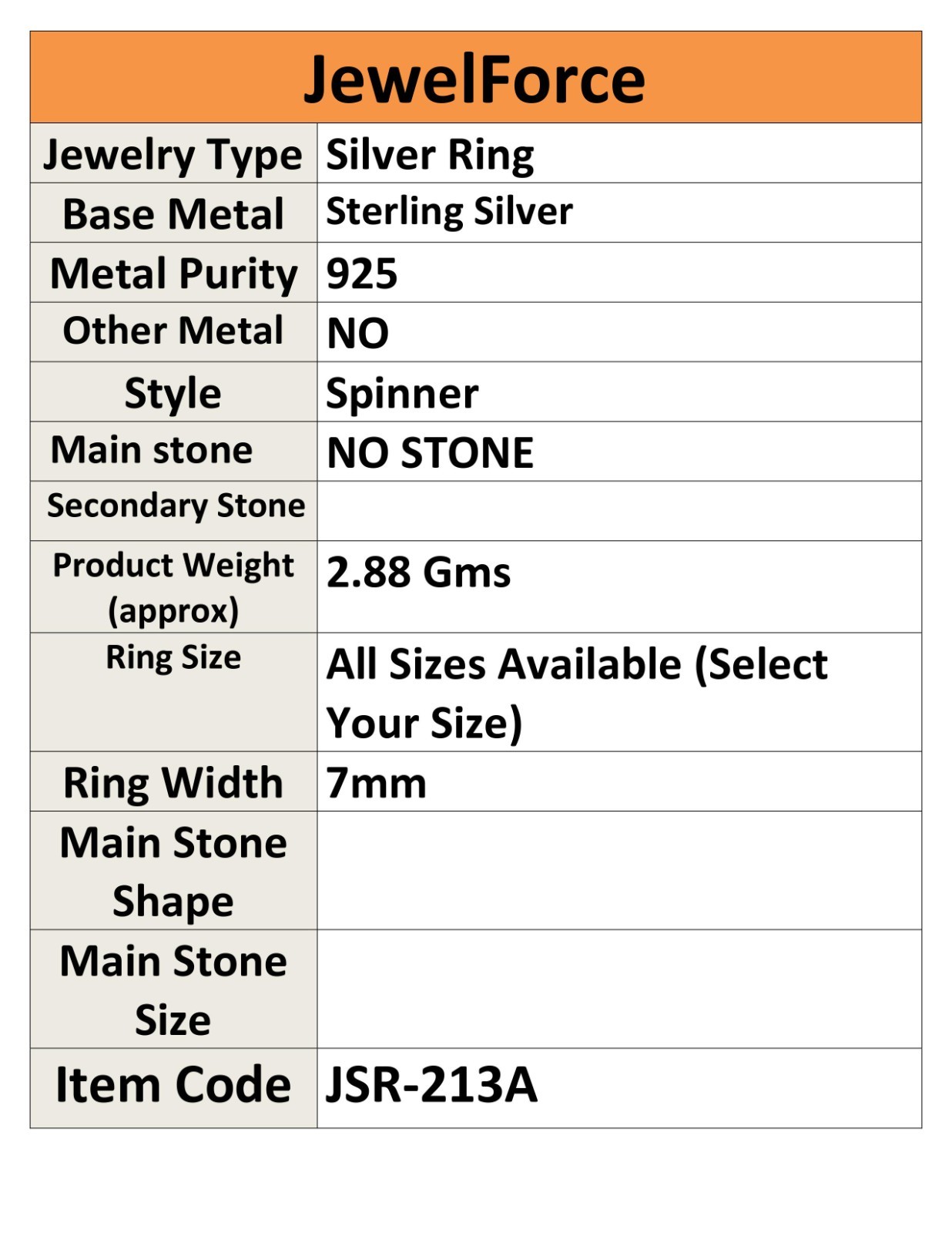Meditation Handmade 925 Sterling Silver Spinner Ring Gift Women Jewelry JSR-213