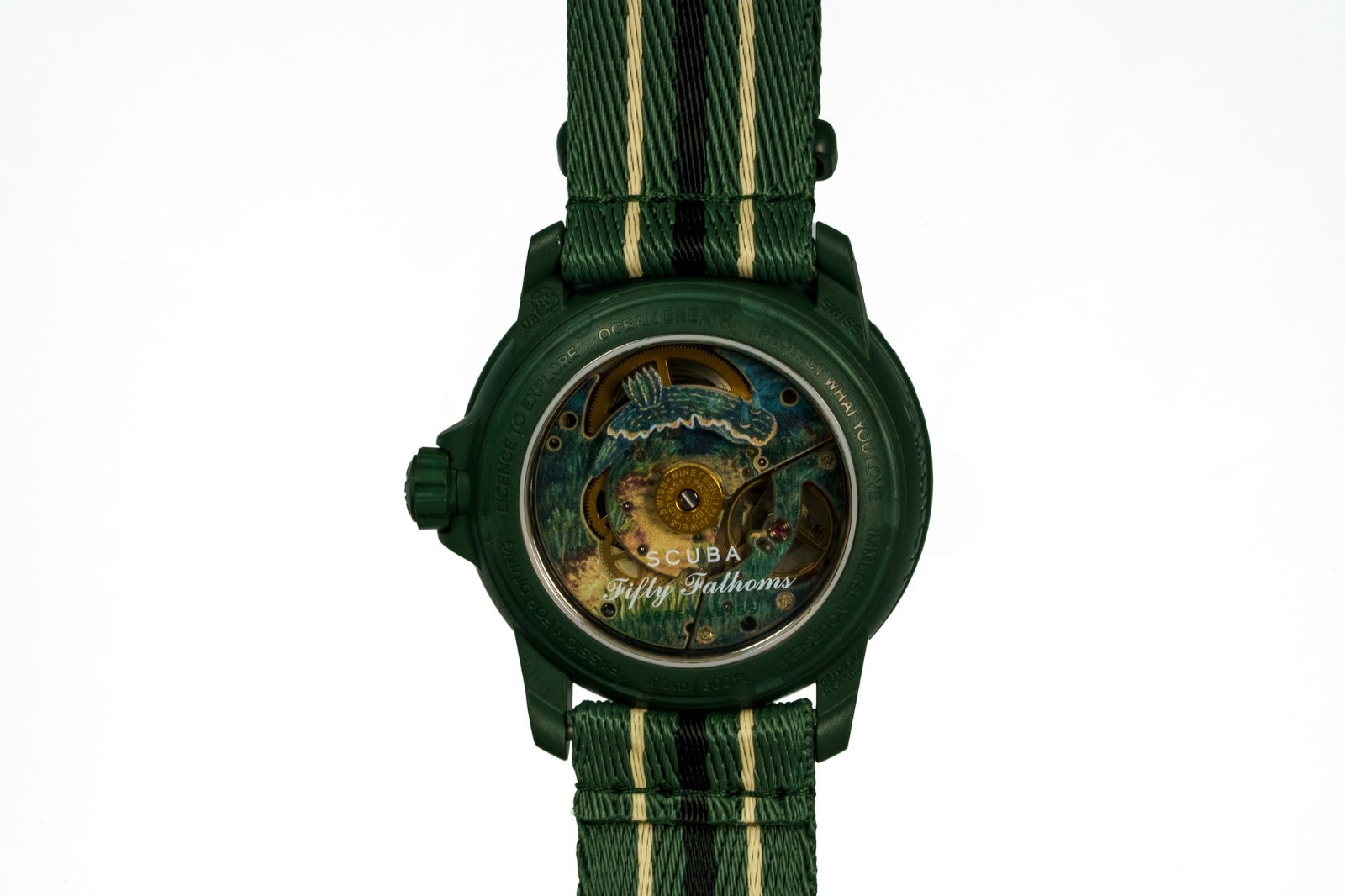 Blancpain x Swatch Scuba Fifty Fathoms GREEN ABYSS Brand New Box Papers