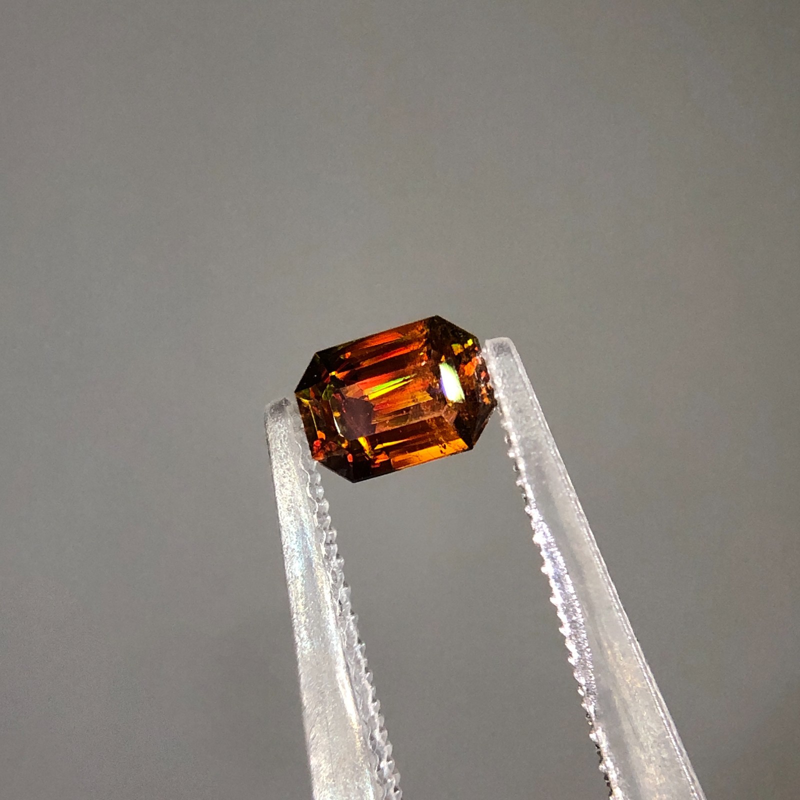 0.60 Ct Natural Sphene Titanite Step Cut Gemstone For Jewelery