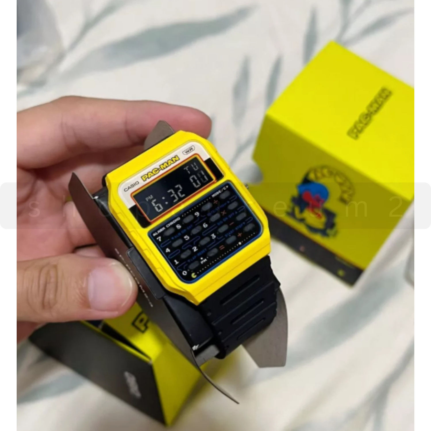 Casio Digital PAC-MAN Collaboration Alarm Chrono Calculator CA-53WPC-1B Watch