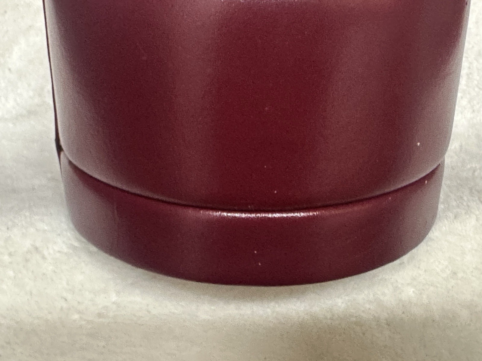 Burnt Red Faux Leather Jewelry Box w/ Velvet Lining &Multiple Compartments
