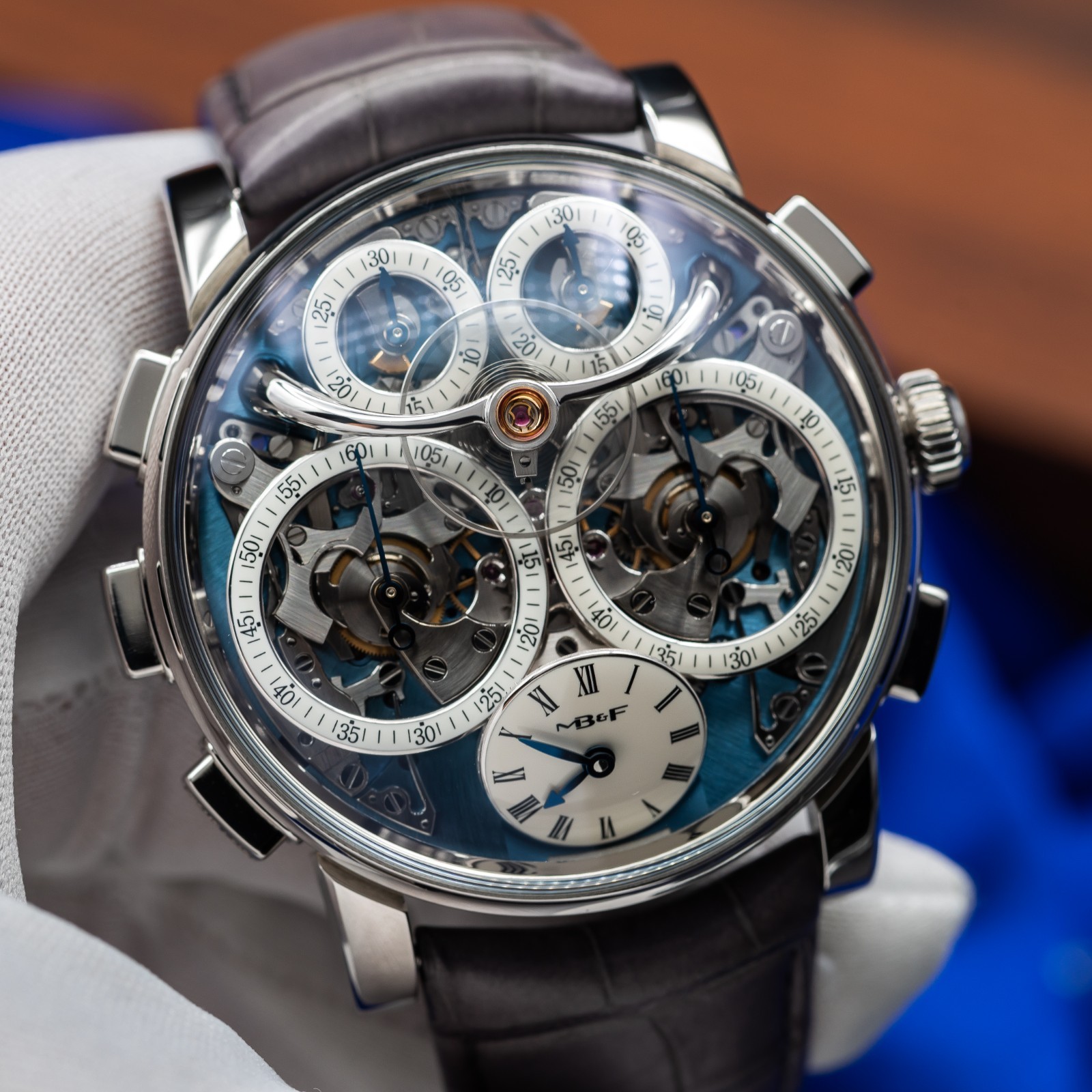 MB&F Legacy Machine(LM) Sequential Flyback Platinum Dual Chrono Flyback 10.PL.BU