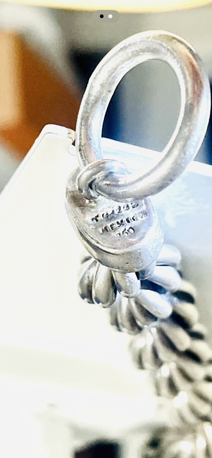 Massive Vintage Taxco Mexico 950 Silver Heavy Twisted Rope Toggle Bracelet 127g