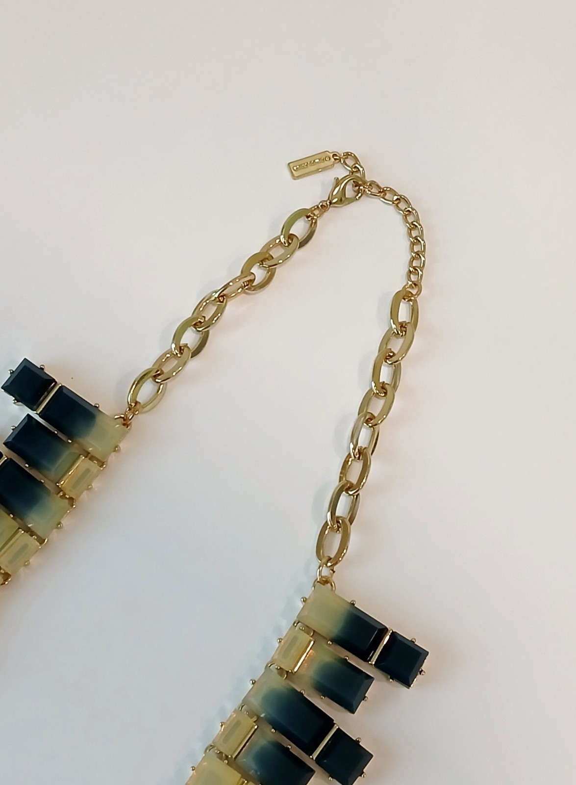 BaubleBar Mosaic Collar statement necklace 21″ 188g~Olivia Palermo Collection