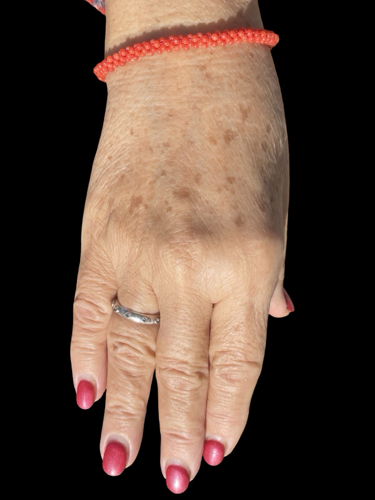 Hand Woven Coral Bracelet