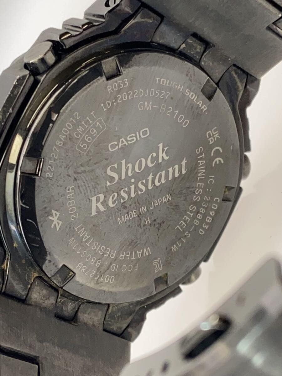 CASIO G-SHOCK GM-B2100BD-1AJF Black Stianless Steel Solar Digital Analog Watch